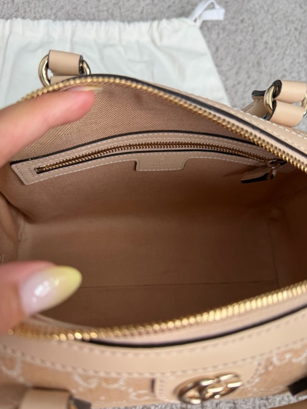 Gucci Ophidia Summer Denim Small Top Handle Bag! - Picture 6 of 7